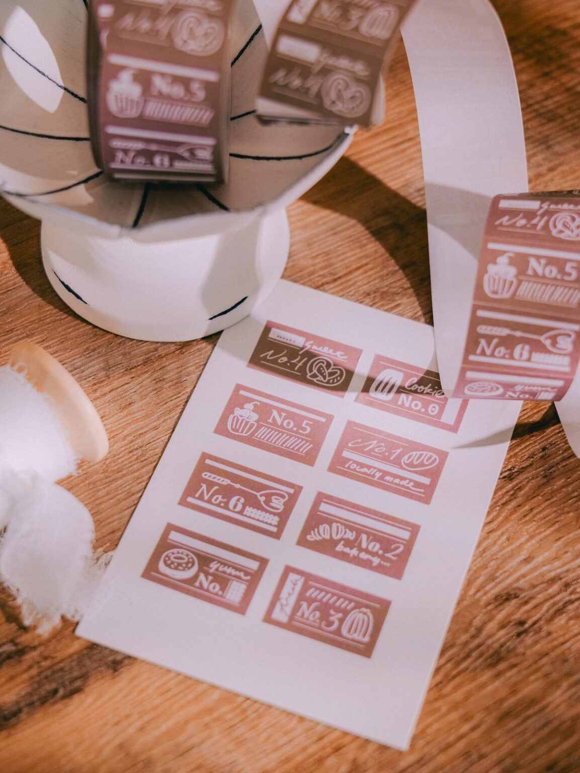 (PRE ORDER) Label Sticker Roll | Yum Yum Patisserie (3cm)