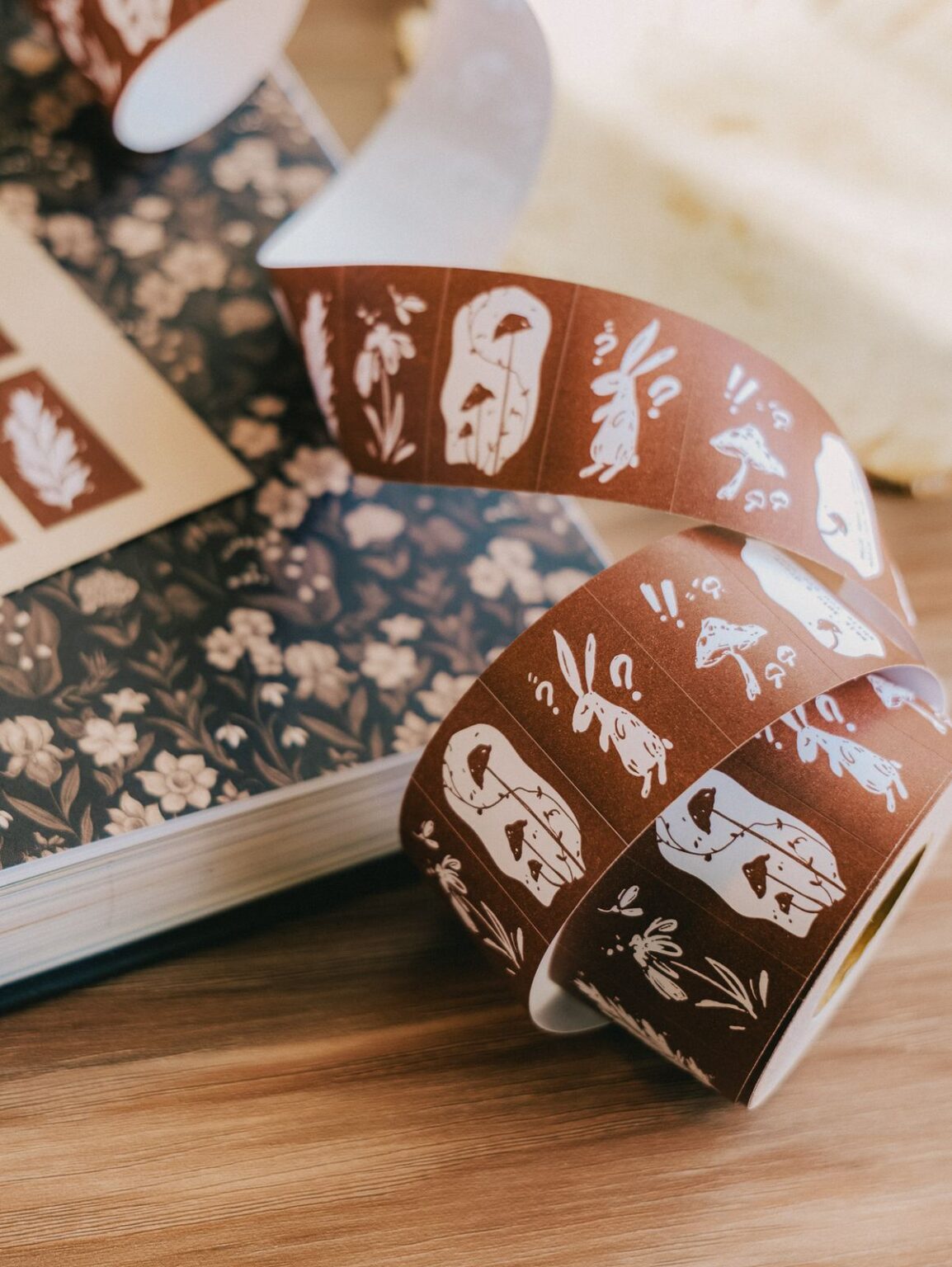 (PRE ORDER) Label Sticker Roll | Wonderland Rabbits (3cm)