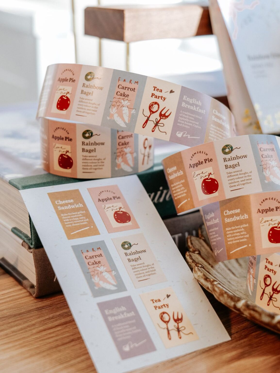 (PRE ORDER) Label Sticker Roll | Teaparty (3cm)