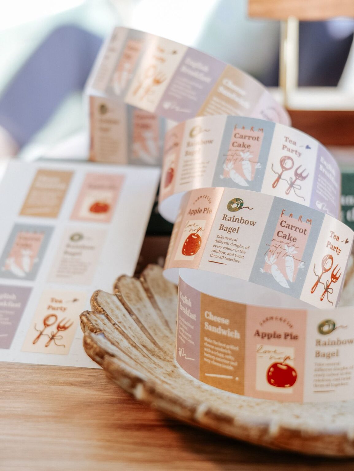 (PRE ORDER) Label Sticker Roll | Teaparty (3cm)