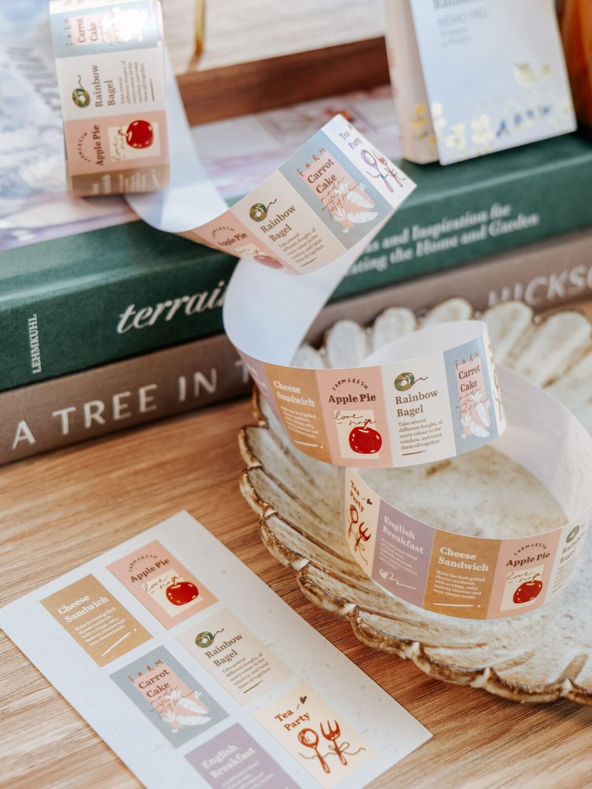 (PRE ORDER) Label Sticker Roll | Teaparty (3cm)