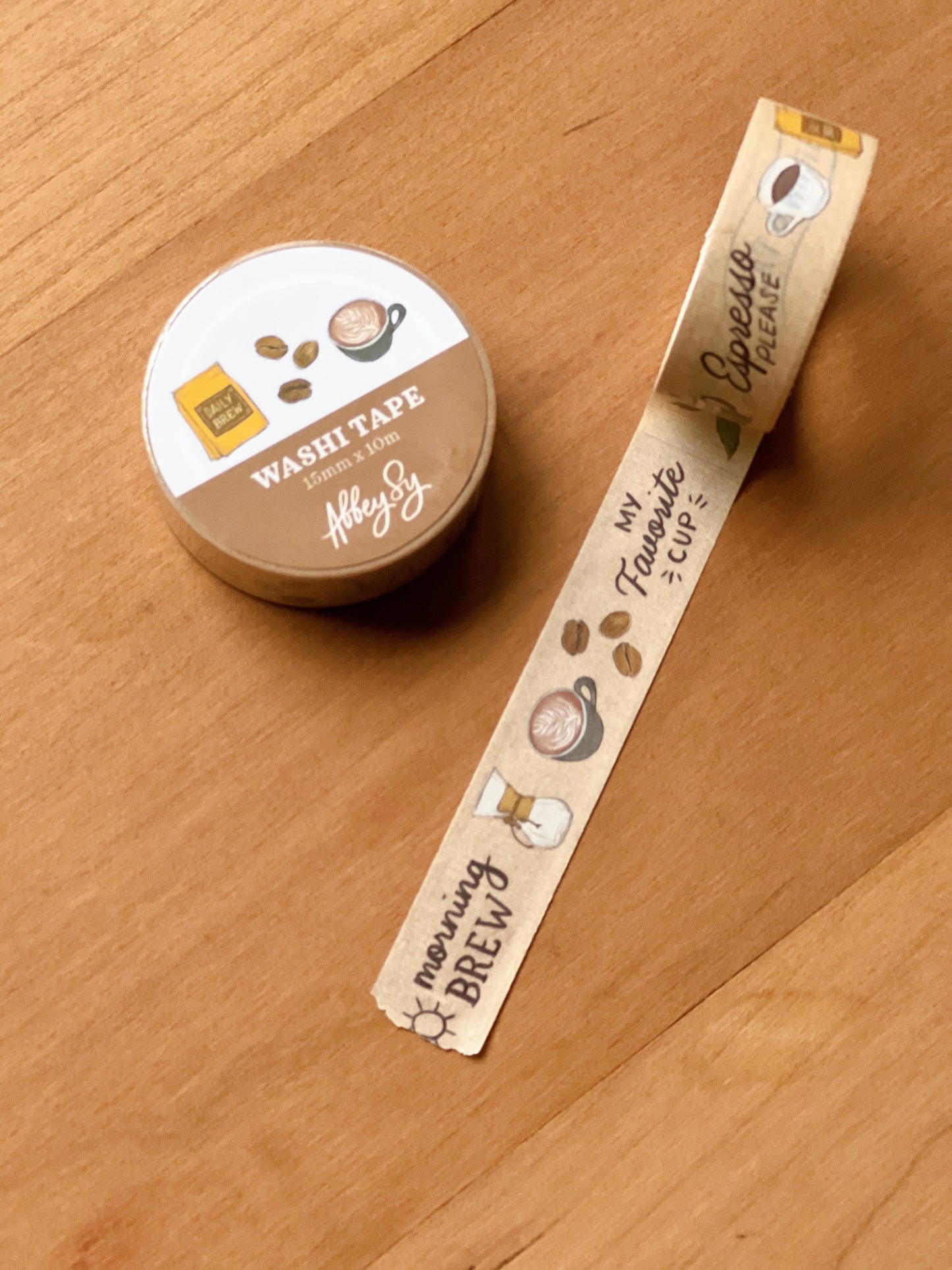 Washi Tape | Coffee (15mm)