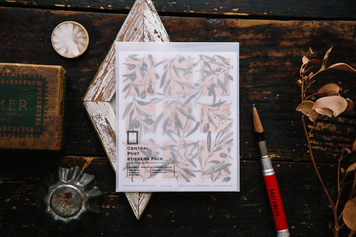 Post Stamp Stickers | Olive Branches