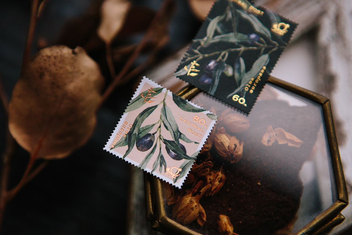 Post Stamp Stickers | Olive Branches