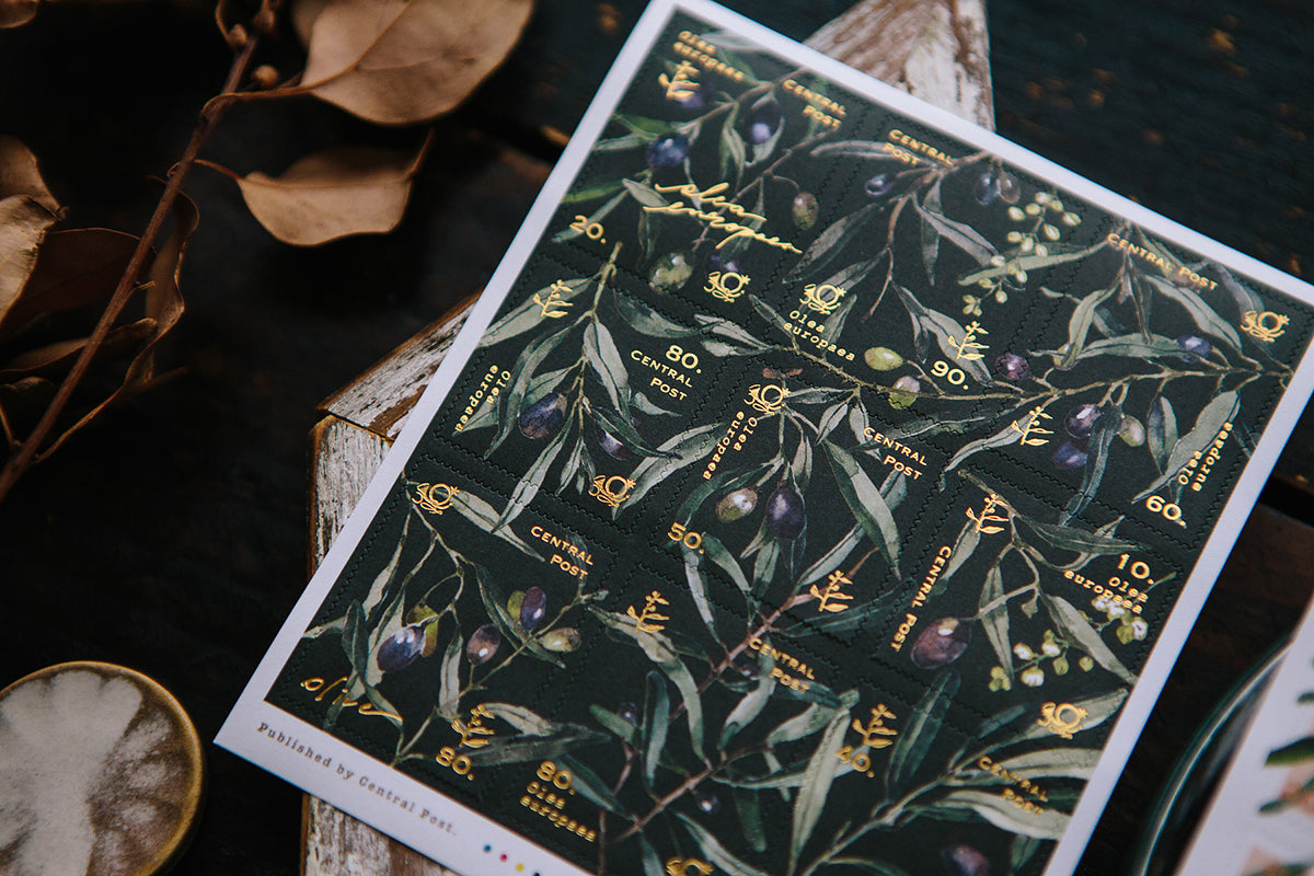Post Stamp Stickers | Olive Branches