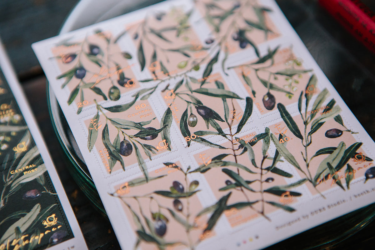 Post Stamp Stickers | Olive Branches