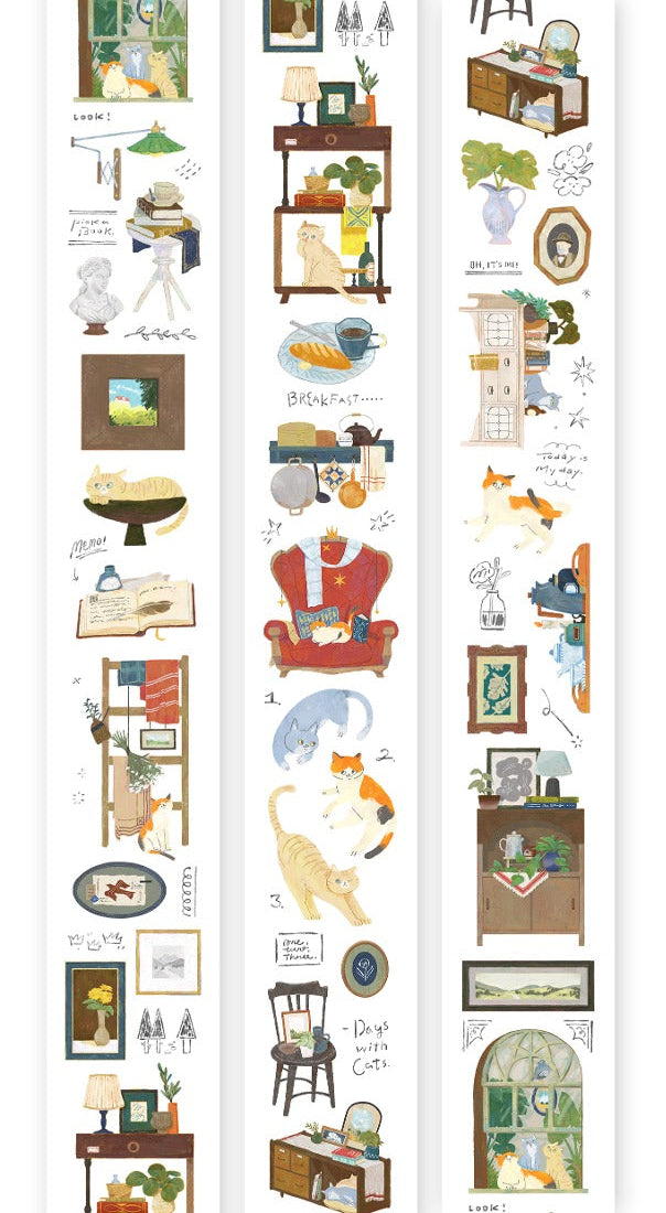PET Tape | Life with Cats (4.5cm)