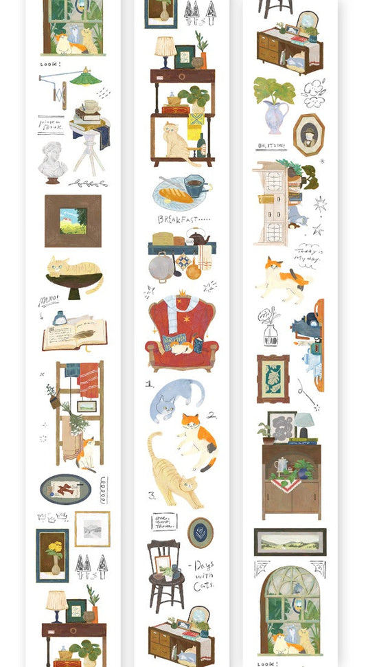 PET Tape | Life with Cats (4.5cm)