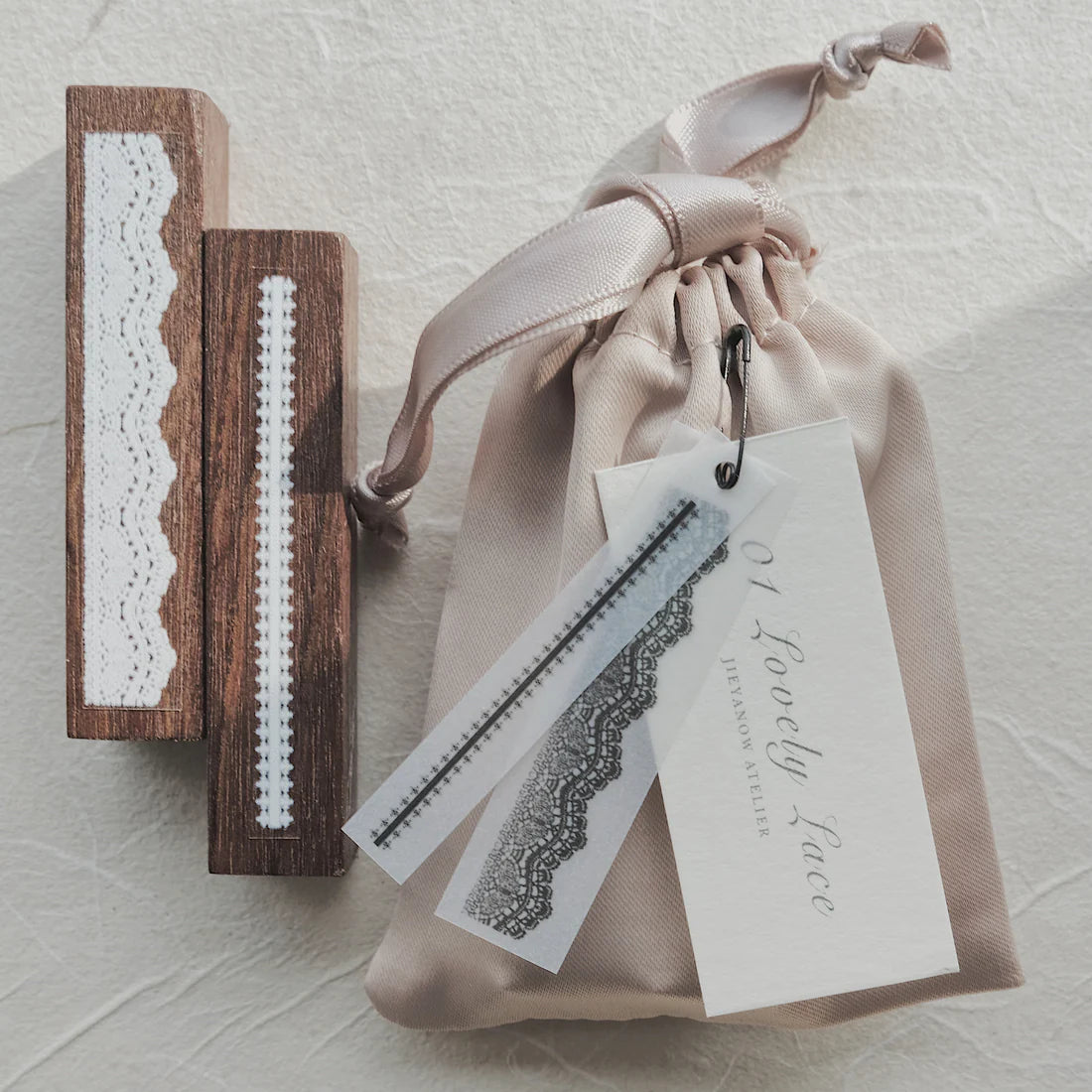 (PRE ORDER) Stamps | Lovely Lace (with pouch) (3 designs/sets)
