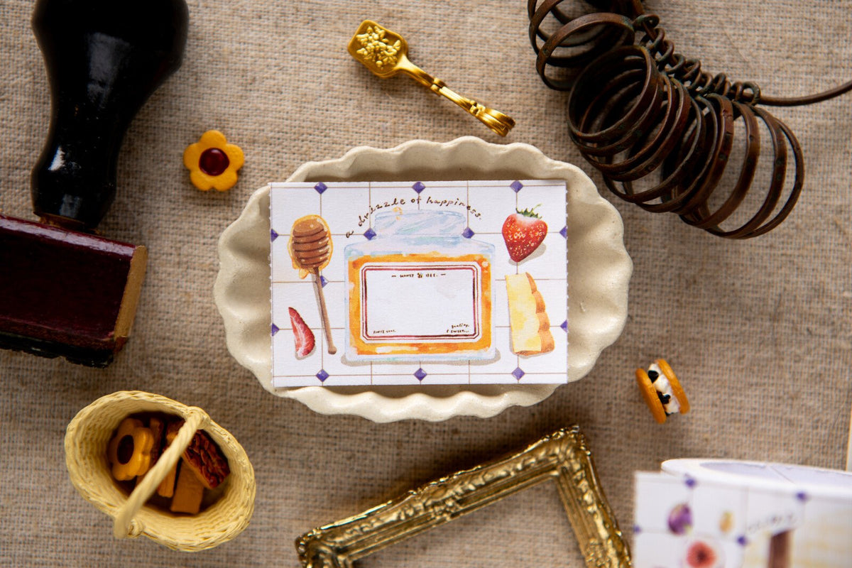 (PRE ORDER) OURS Sticker Memo Roll | Cheese Lover (5cm)