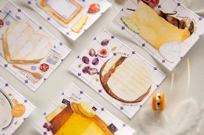 (PRE ORDER) OURS Sticker Memo Roll | Cheese Lover (5cm)