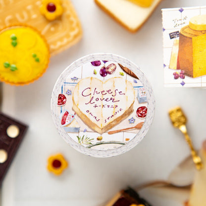 (PRE ORDER) OURS Sticker Memo Roll | Cheese Lover (5cm)