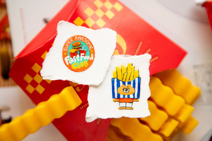 (PRE ORDER) OURS Kiss-cut PET Tape | Super Awesome Fast Food Club (5.6cm)