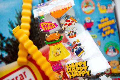 (PRE ORDER) OURS Kiss-cut PET Tape | Super Awesome Fast Food Club (5.6cm)