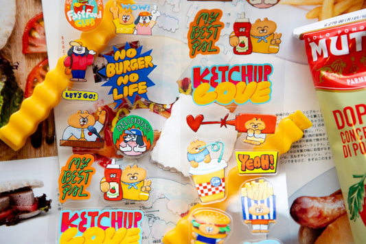 (PRE ORDER) OURS Kiss-cut PET Tape | Super Awesome Fast Food Club (5.6cm)