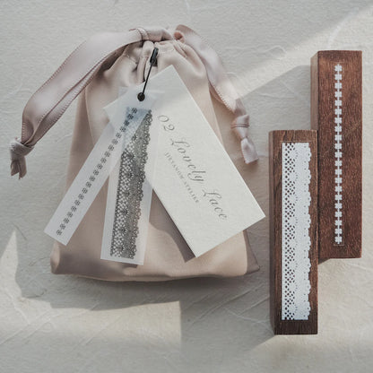 (PRE ORDER) Stamps | Lovely Lace (with pouch) (3 designs/sets)