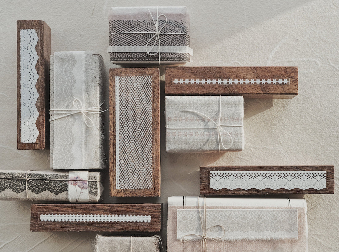 (PRE ORDER) Stamps | Lovely Lace (with pouch) (3 designs/sets)