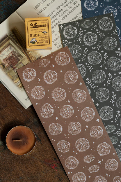 Die-cut Paper Tape | A–Z Wax Seal Stickers (7cm)