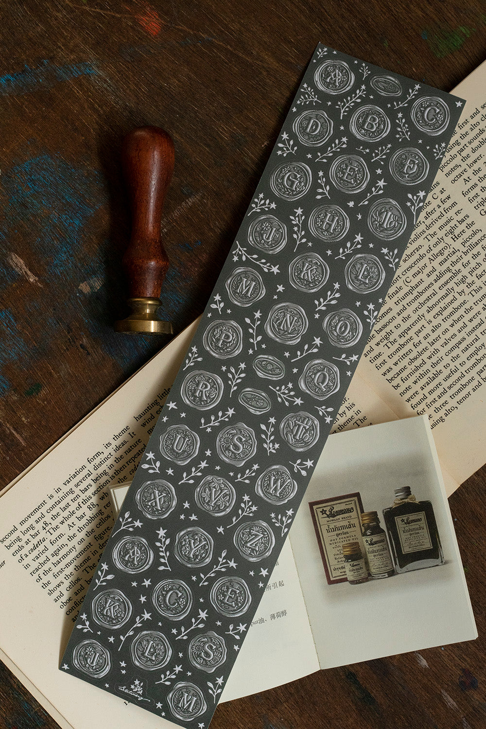 Die-cut Paper Tape | A–Z Wax Seal Stickers (7cm)