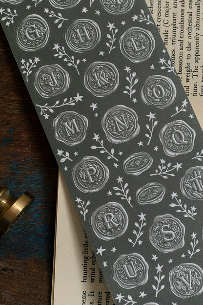 Die-cut Paper Tape | A–Z Wax Seal Stickers (7cm)