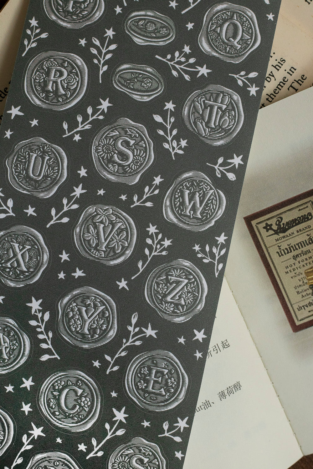 Die-cut Paper Tape | A–Z Wax Seal Stickers (7cm)