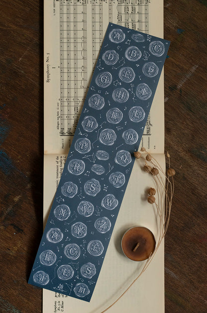 Die-cut Paper Tape | A–Z Wax Seal Stickers (7cm)