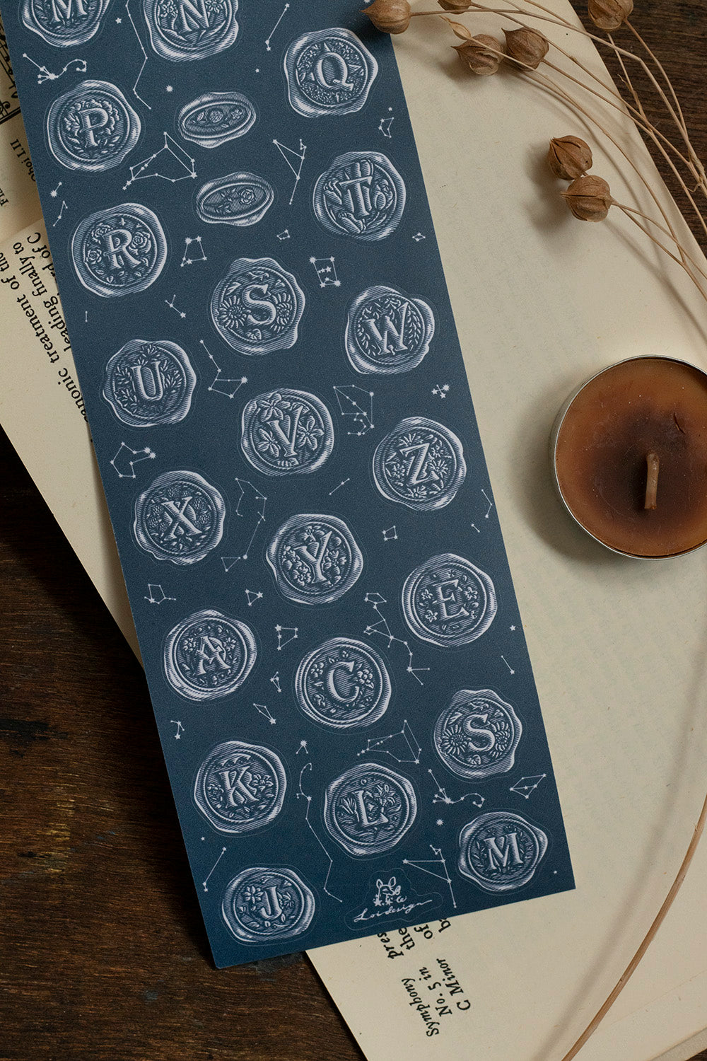 Die-cut Paper Tape | A–Z Wax Seal Stickers (7cm)