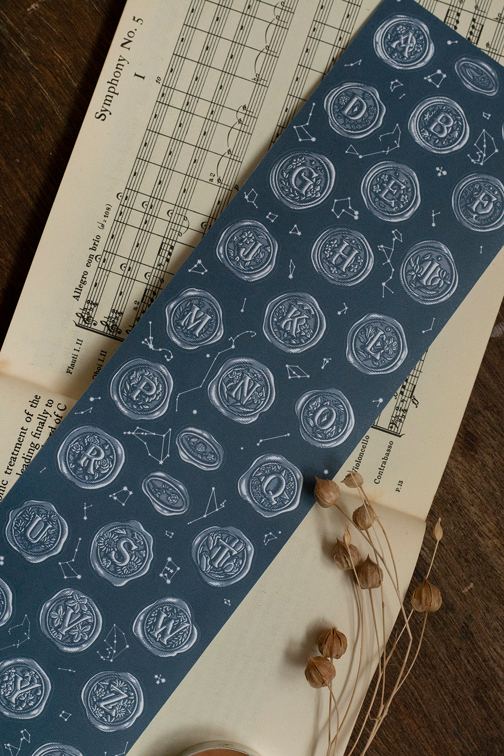Die-cut Paper Tape | A–Z Wax Seal Stickers (7cm)