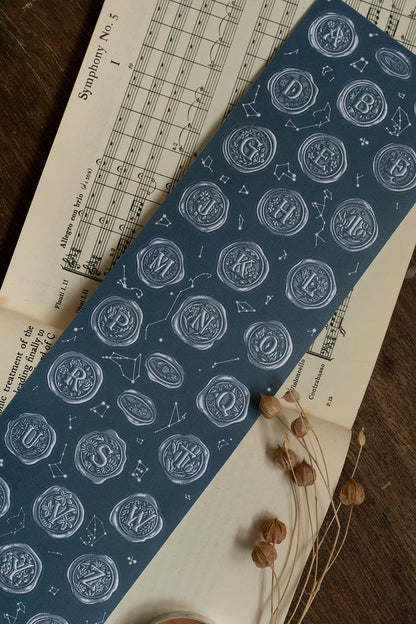 Die-cut Paper Tape | A–Z Wax Seal Stickers (7cm)