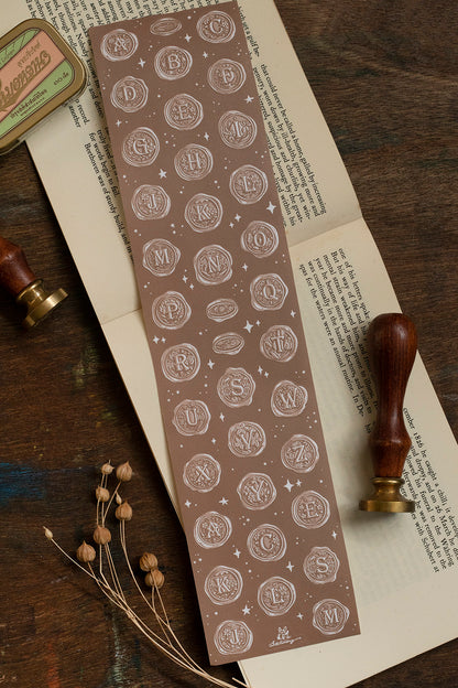 Die-cut Paper Tape | A–Z Wax Seal Stickers (7cm)