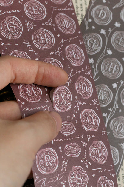 Die-cut Paper Tape | A–Z Wax Seal Stickers (7cm)