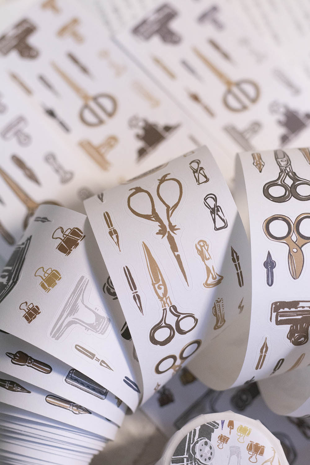 Die-cut Masking Tape | Retro Stationery (5cm)