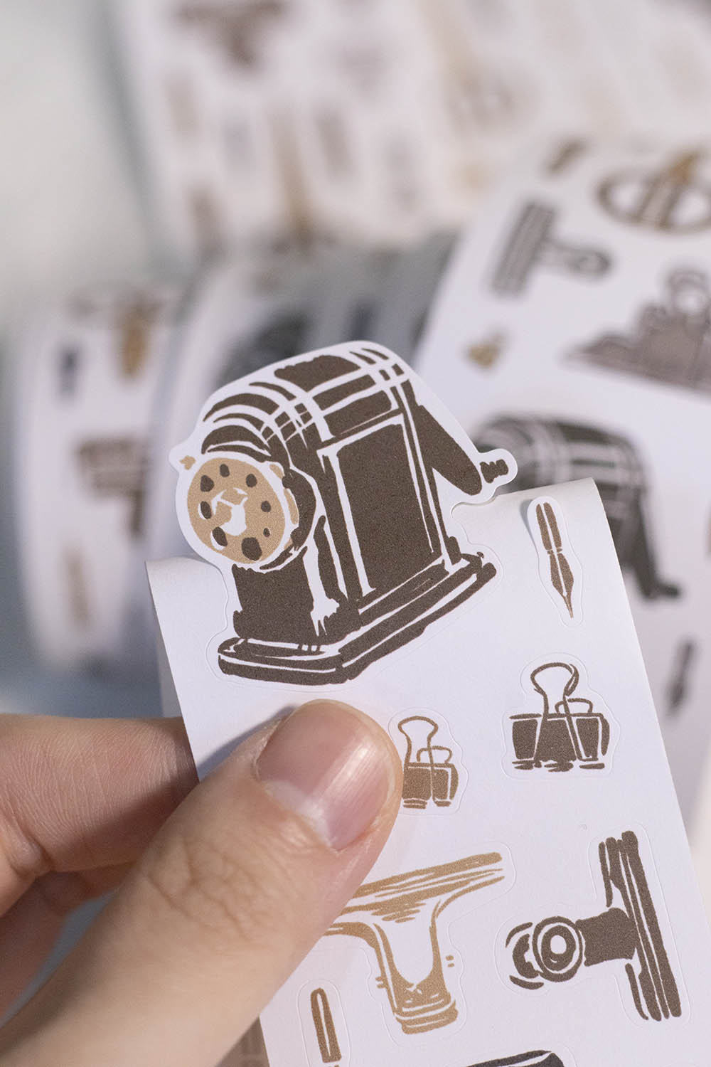 Die-cut Masking Tape | Retro Stationery (5cm)