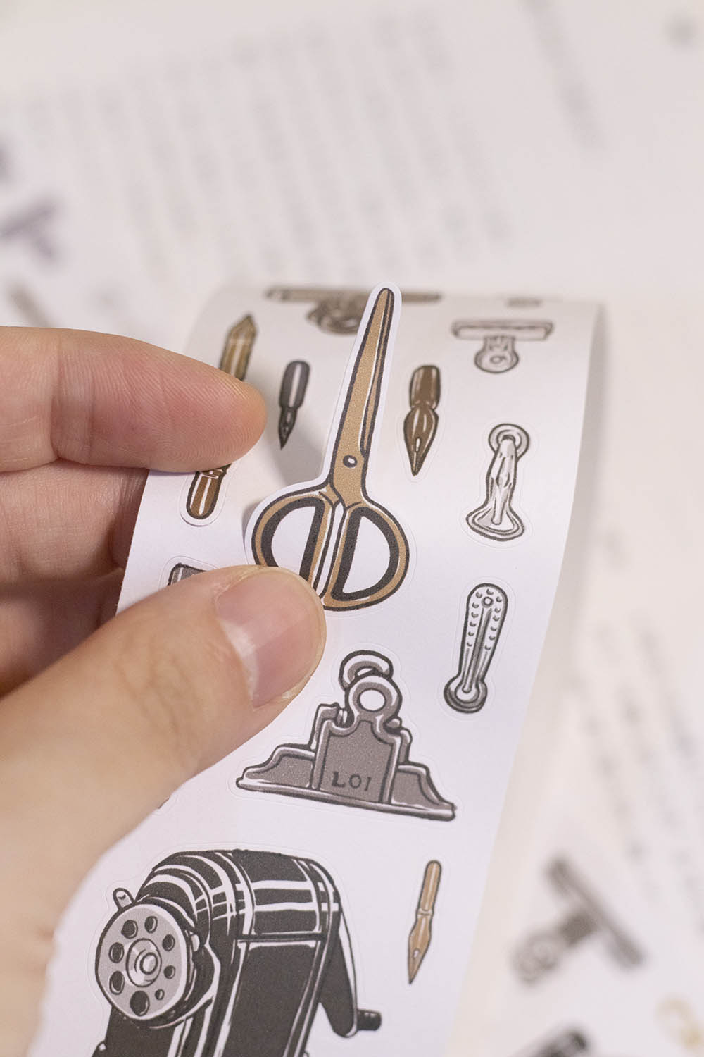 Die-cut Masking Tape | Retro Stationery (5cm)