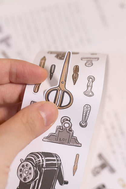 Die-cut Masking Tape | Retro Stationery (5cm)