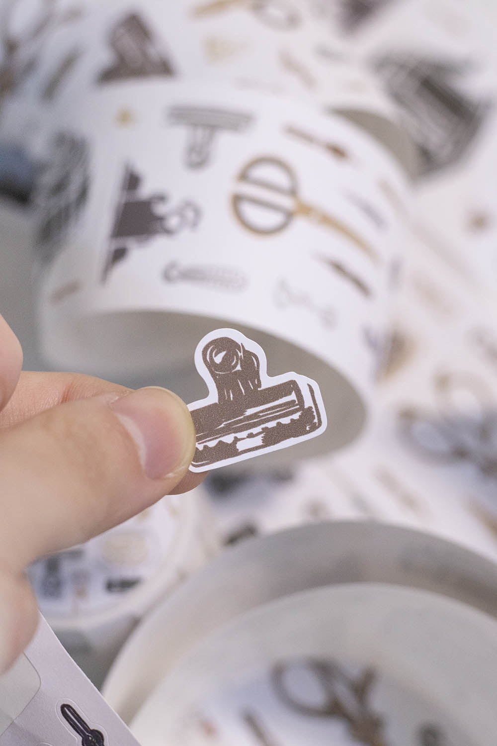 Die-cut Masking Tape | Retro Stationery (5cm)