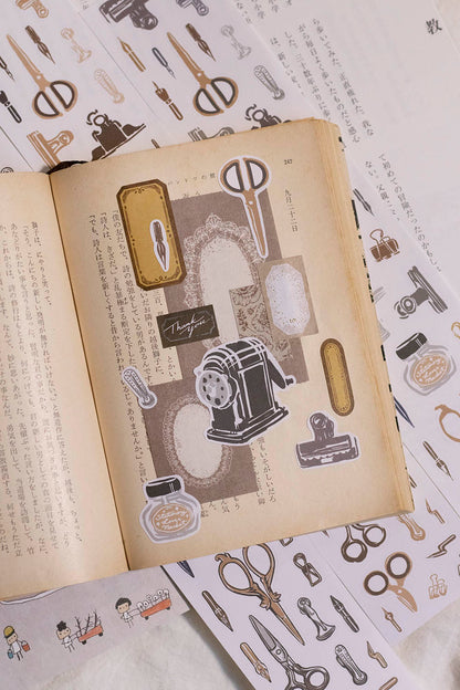Die-cut Masking Tape | Retro Stationery (5cm)