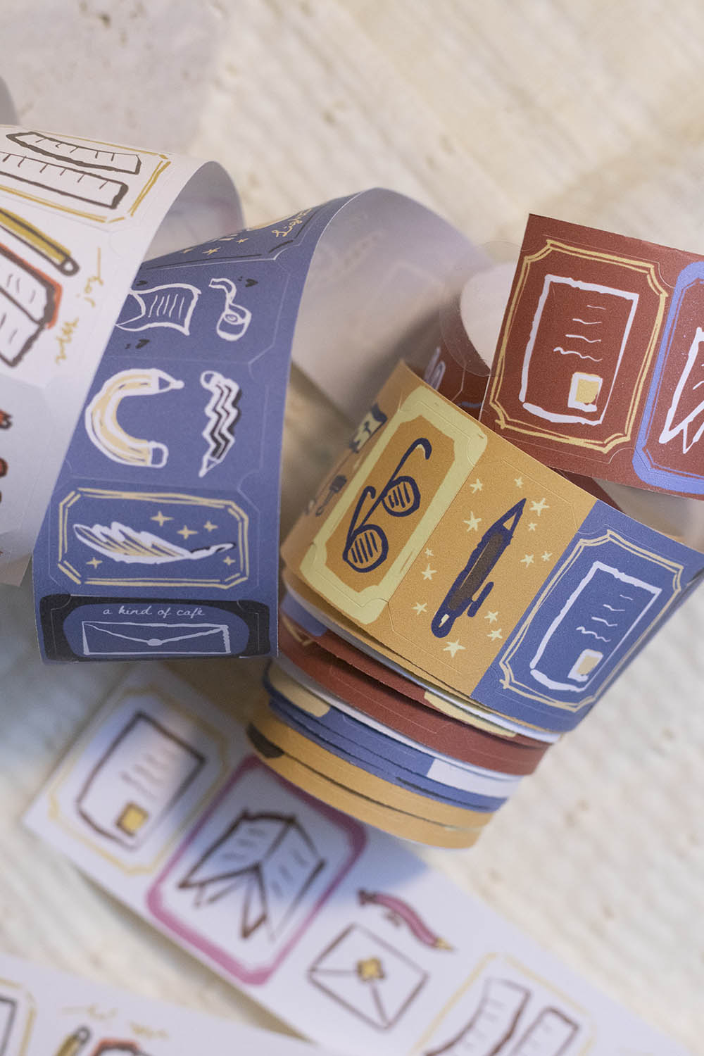 Die-cut Paper Tape | a kind of cafe collab: Stationery Gather (3.5cm)