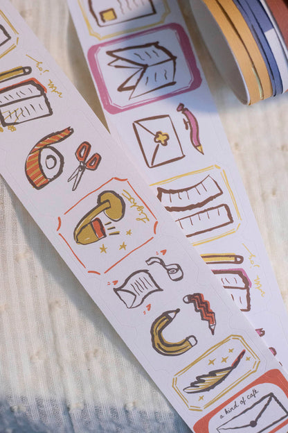 Die-cut Paper Tape | a kind of cafe collab: Stationery Gather (3.5cm)