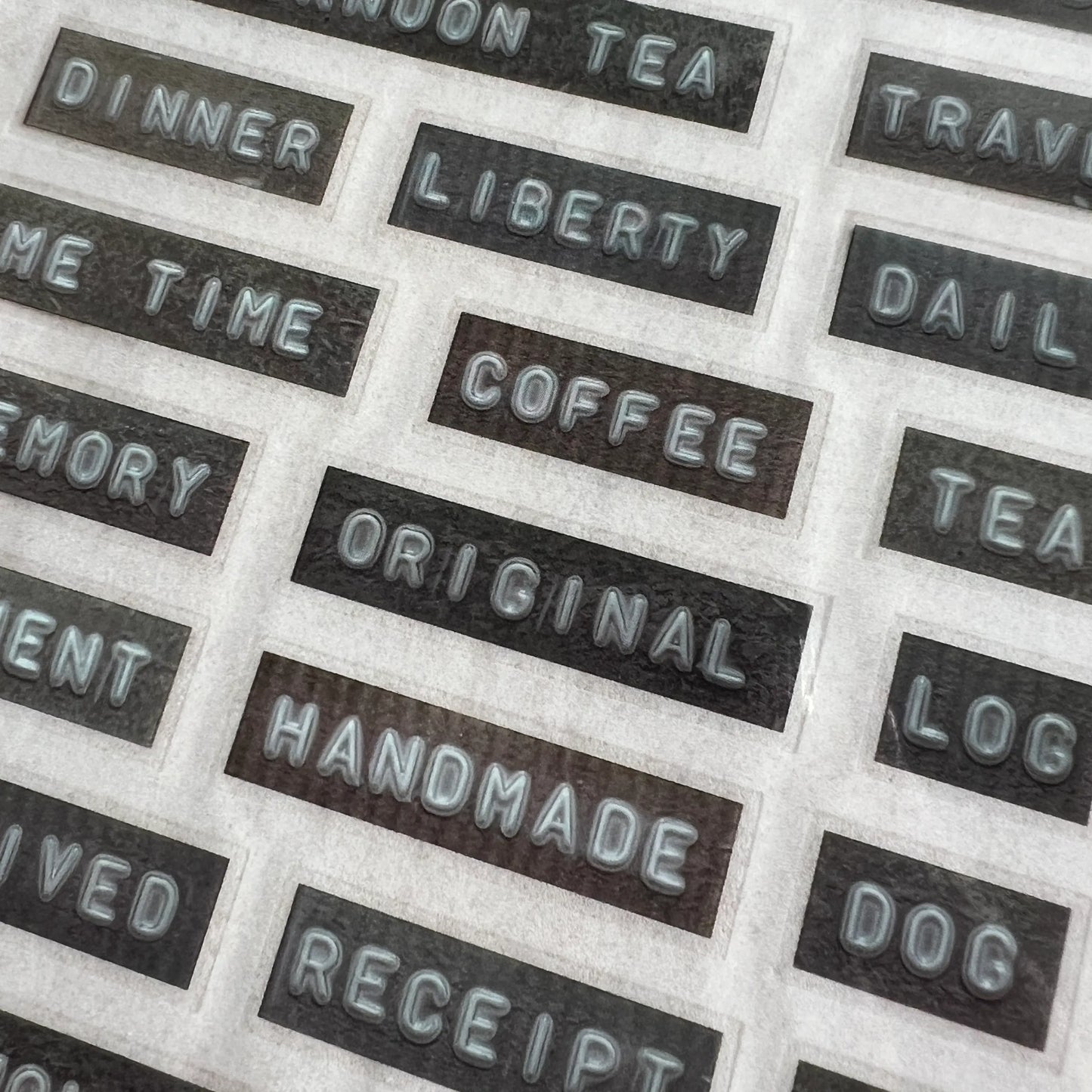 Transfer Stickers | Typed Labels Vol.2
