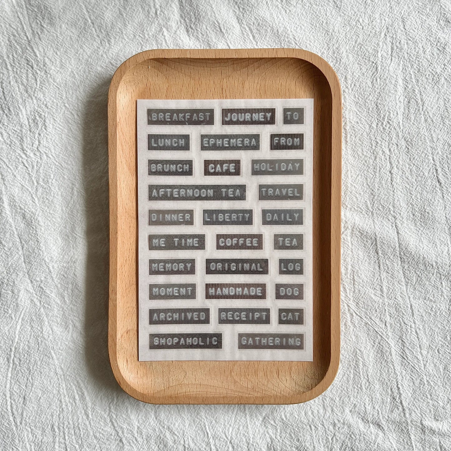 Transfer Stickers | Typed Labels Vol.2