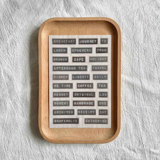 Transfer Stickers | Typed Labels Vol.2