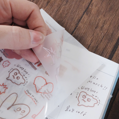 Transfer Stickers | Shape of love