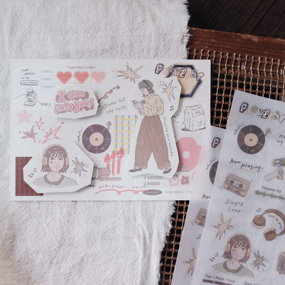 Transfer Stickers | Shape of love
