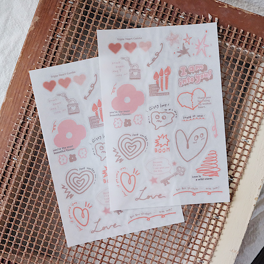 Transfer Stickers | Shape of love