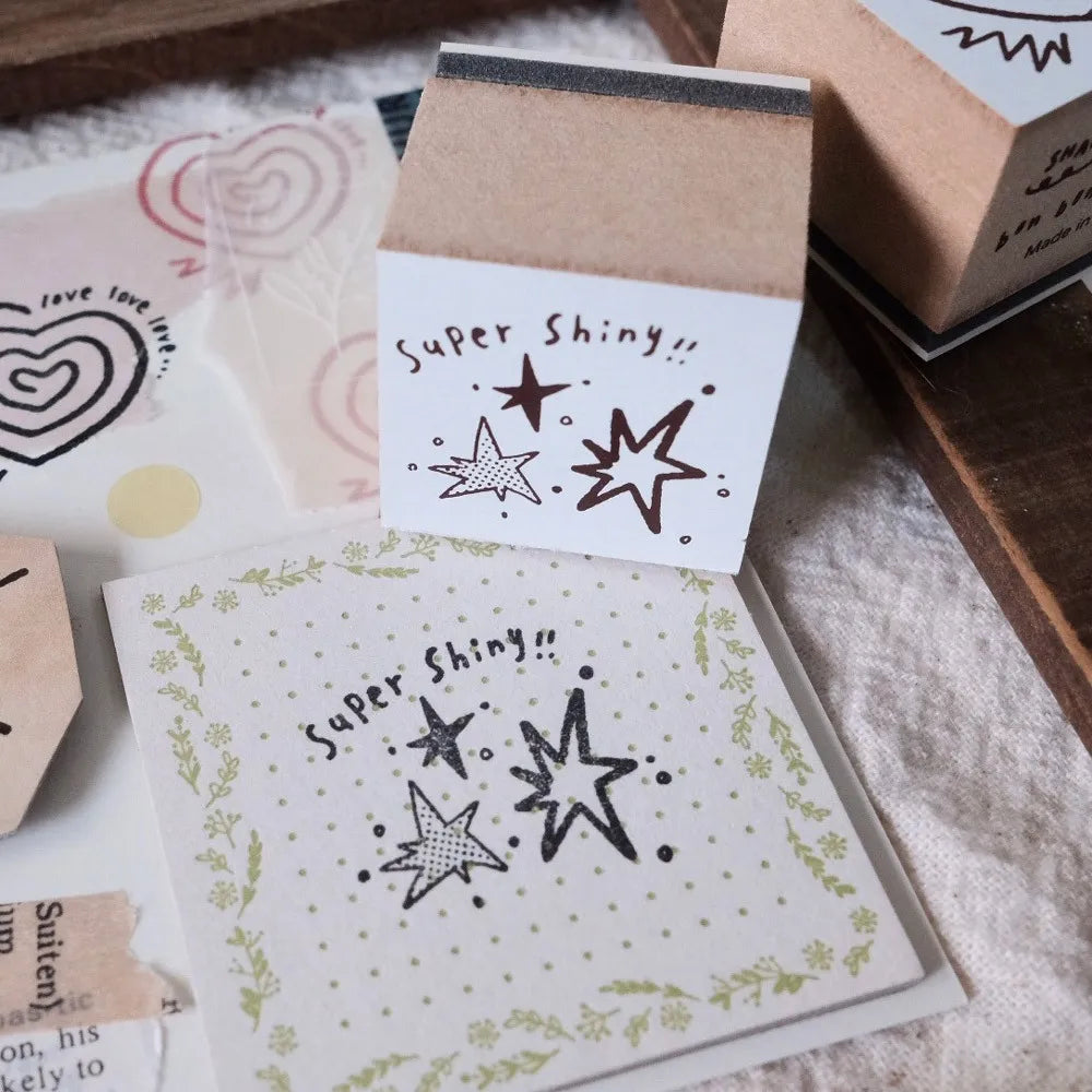 Stamps | Attention / Girl Listening to Music / Love Love Love / Super Shiny