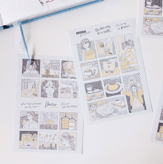 Stickers | Nippori Cafe - Manga Frames