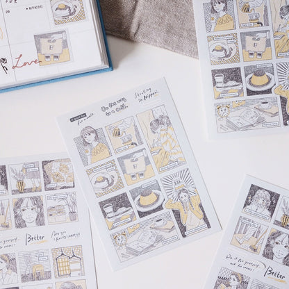 Stickers | Nippori Cafe - Manga Frames