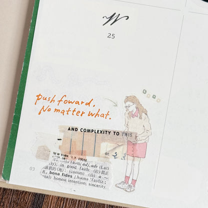 Kiss-cut Washi Tape | Matcha Latte & Berry Milk Tea (3cm)