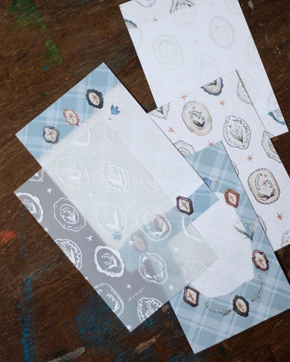 Loi Design Memo | Mini 6 - Lily of the Valley Collection – Floral Plate (Tracing Paper + Double-sided Writing Paper)